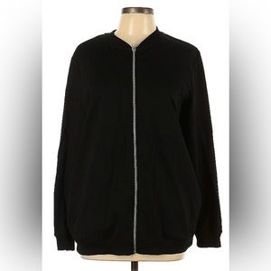 ASOS Black bomber jacket size 10